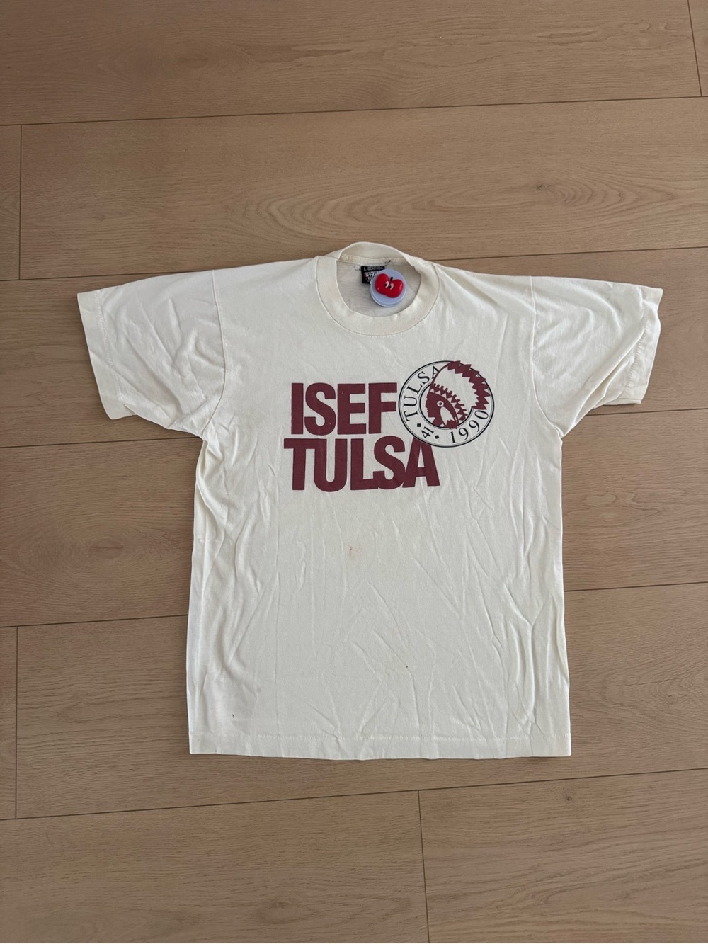 Vintage 1990 ISEF Tulsa Science Fair Tee USA Made Graphic Shirt Size L